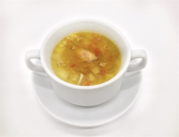 Суп картофельный с бобовыми и мясом птицы 200 гр - фото 5336