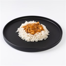 Гуляш из свинины, рис отварной 250г 2467